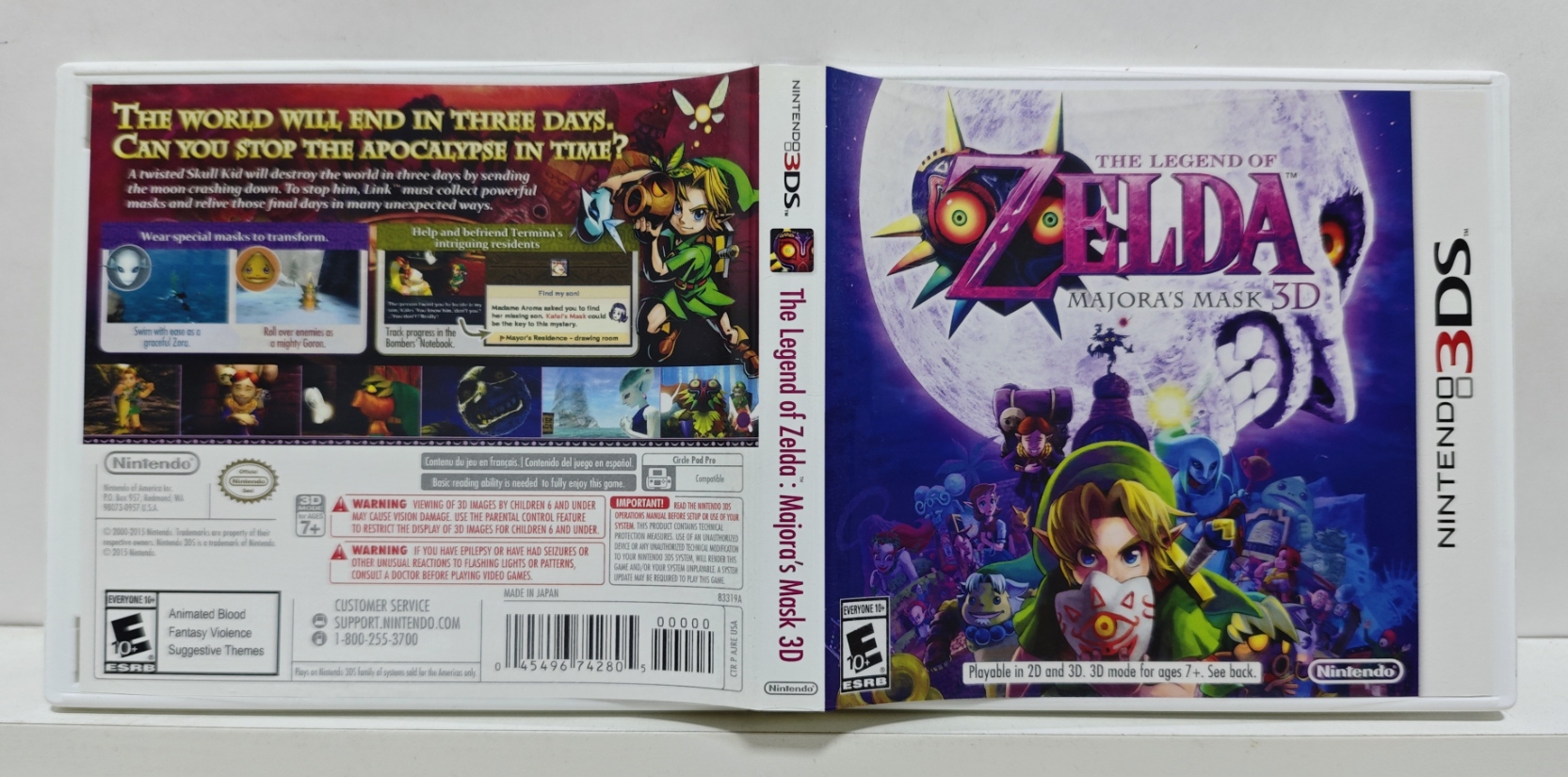 The Legend Of Zelda Majora's Mask 3D - Nintendo 3DS - Semi-Novo