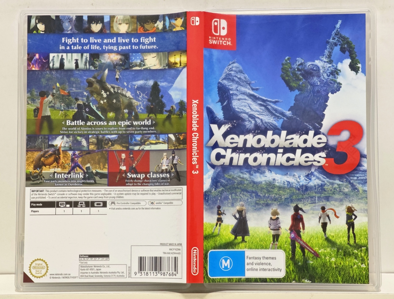 Xenoblade Chronicles 3 - Nintendo Switch - Semi-Novo - Carvalho Games