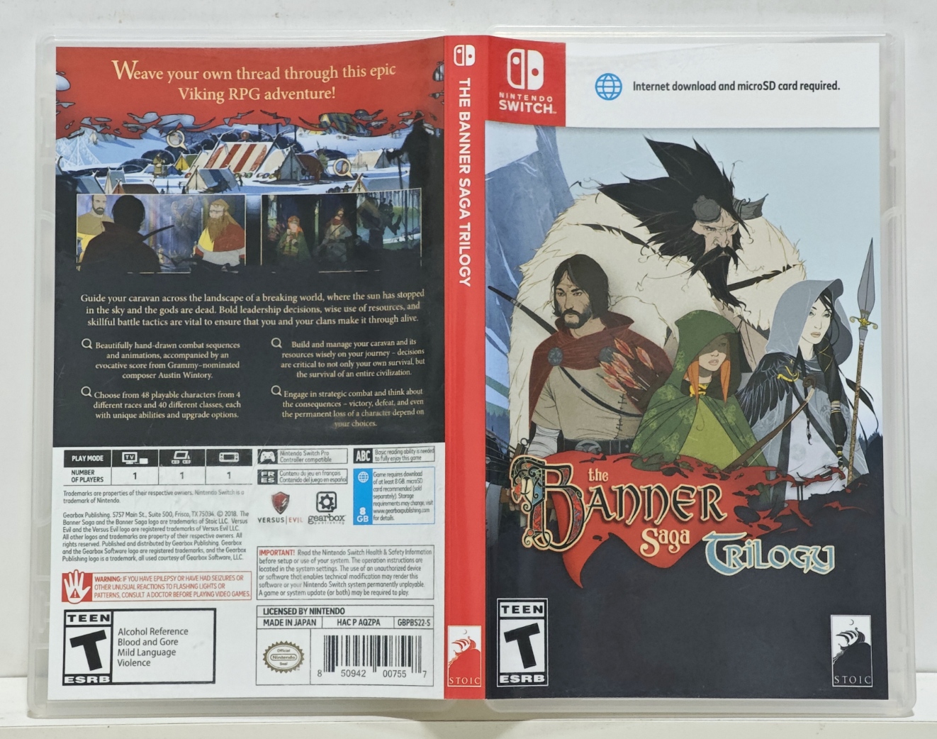 The Banner Saga Trilogy - Nintendo Switch - Semi-Novo - Carvalho Games