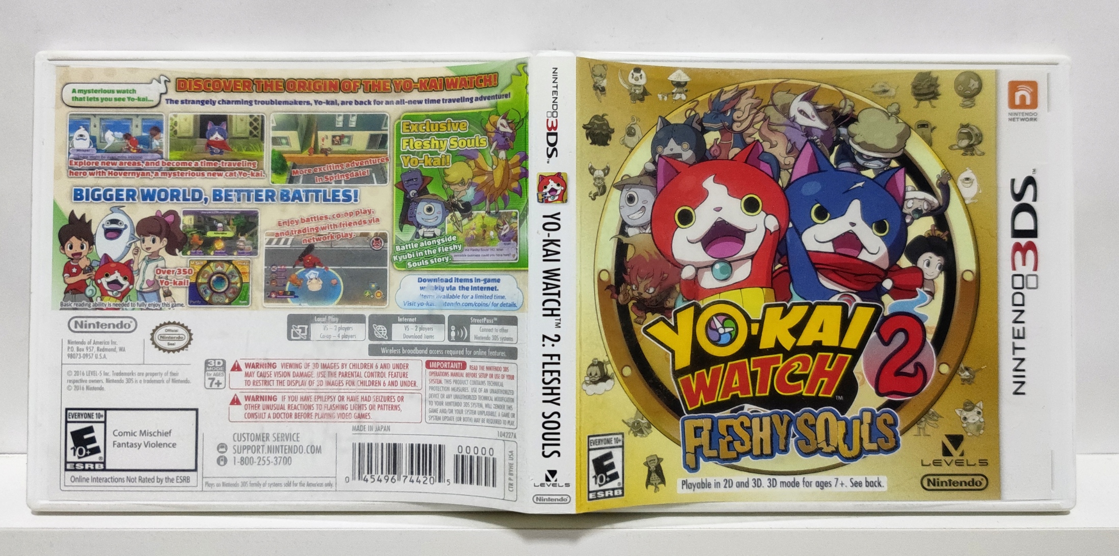 Yo Kai Watch 2 Fleshy Souls - Nintendo 3DS - Semi-Novo - Carvalho Games