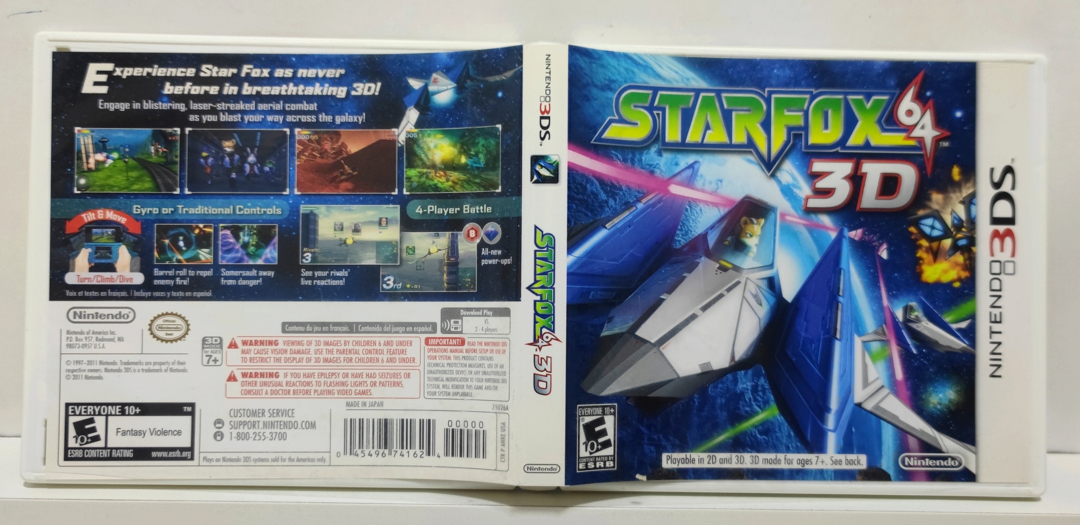 Star Fox 64 3D Nintendo 3DS SemiNovo Carvalho Games