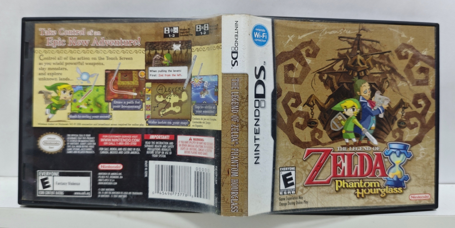 The Legend Of Zelda Phantom Hourglass - Nintendo DS - Semi-Novo ...
