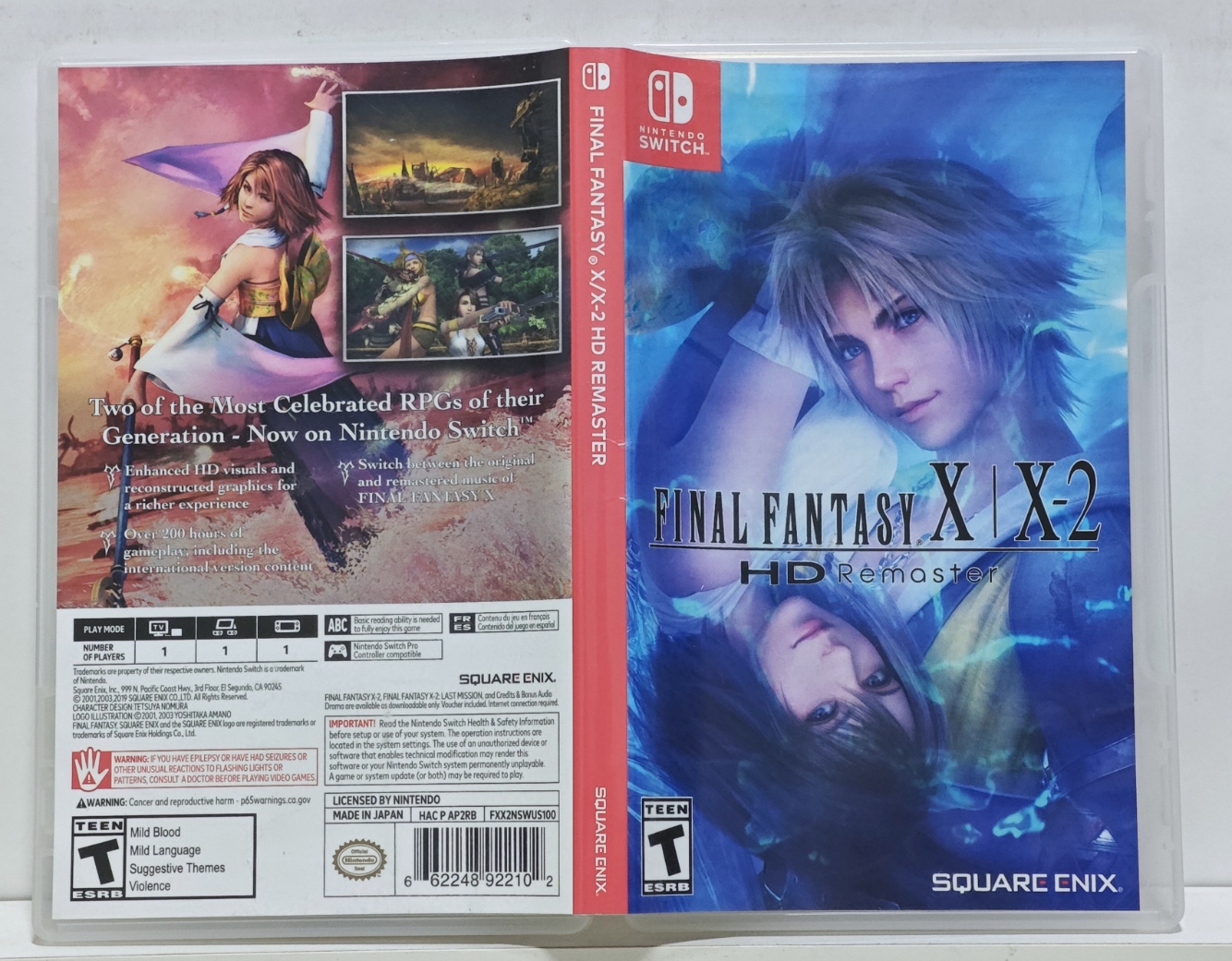 Final Fantasy X HD Remaster - Nintendo Switch - Semi-Novo