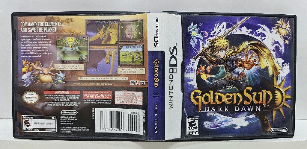Golden Sun Dark Dawn - Nintendo DS - Semi-Novo - Carvalho Games