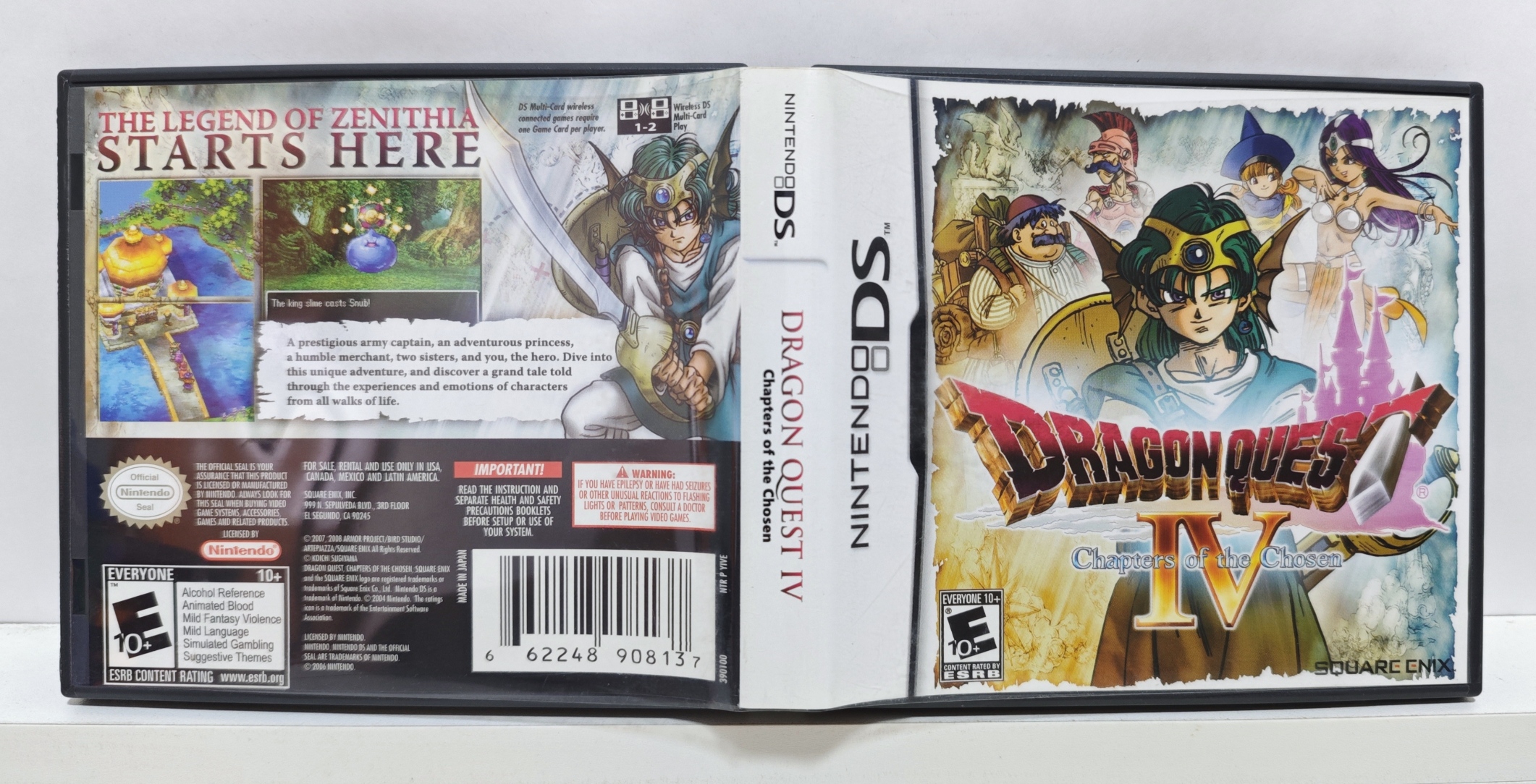 Dragon Quest IV Chapters Of The Chosen Nintendo DS Semi Novo 