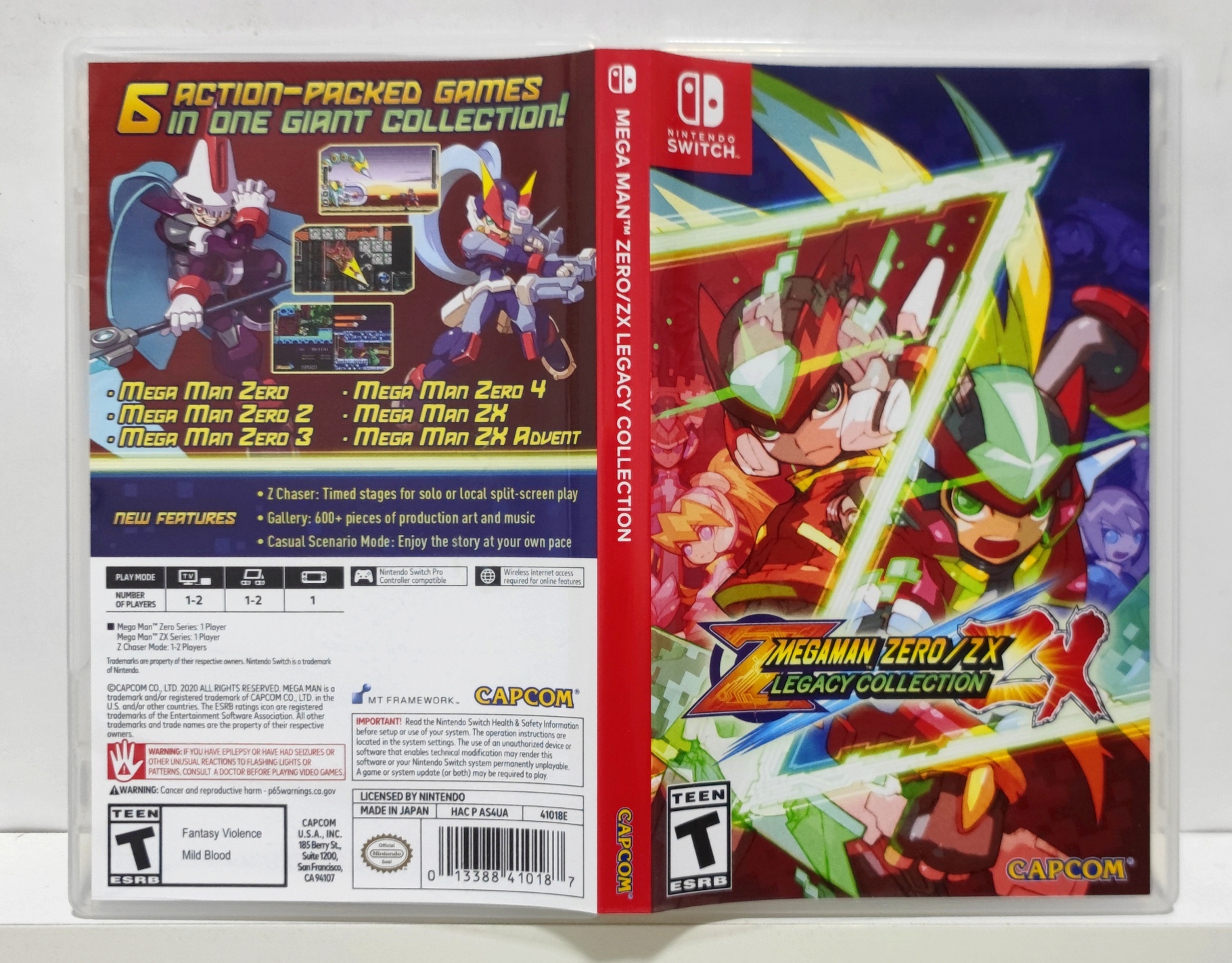 Mega Man Zero Zx Legacy Collection - Nintendo Switch - Semi Mega Man Zero Zx Legacy Collection - Nintendo Switch - Semi