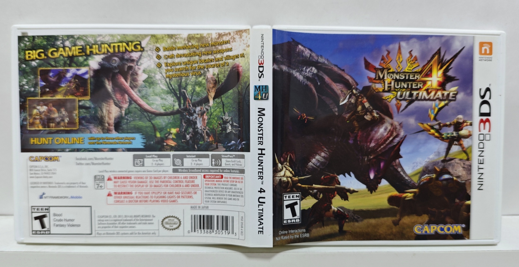 Monster Hunter 4 Ultimate - Nintendo 3DS - Semi-Novo - Carvalho Games