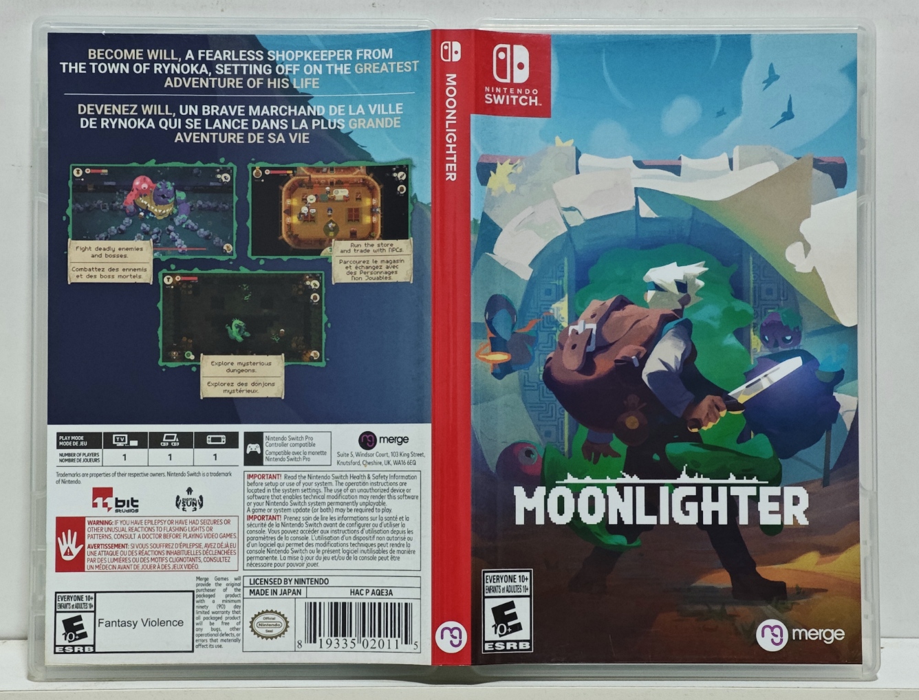 Moonlighter - Nintendo Switch - Semi-Novo - Carvalho Games