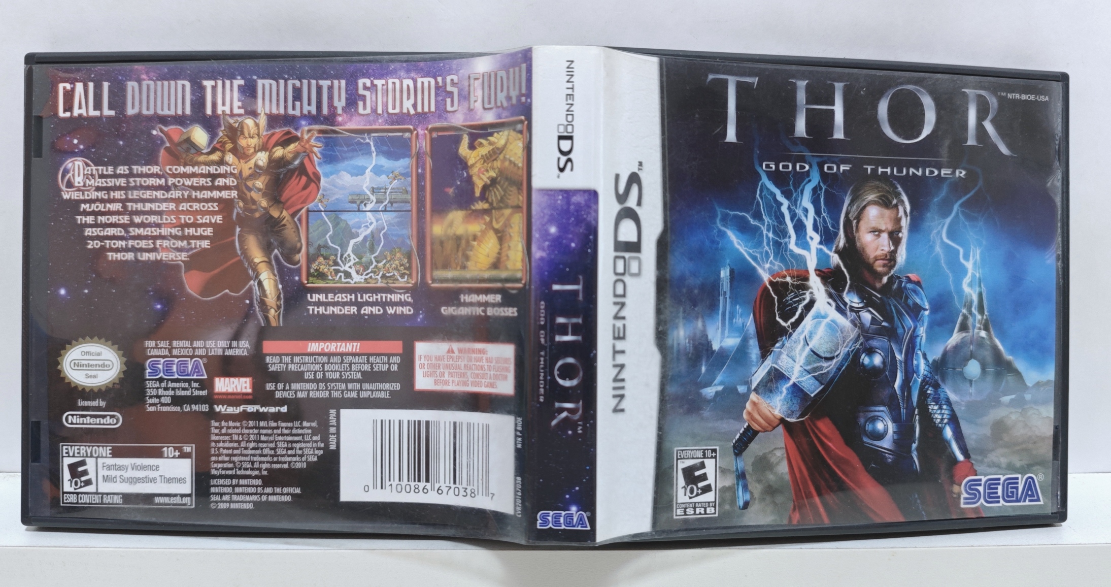 Thor: God Of Thunder - Nintendo DS - Semi-Novo - Carvalho Games