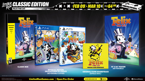 Felix Rabbit Cd Game Felix The Cat Classic Edition - PS5 - Limited Run Games - Carvalho Games