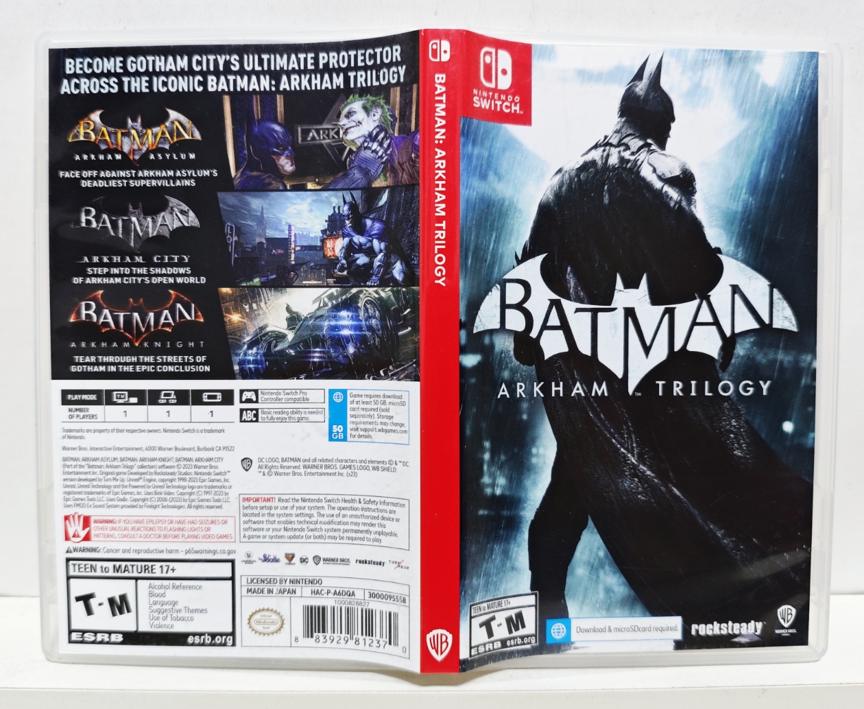 Batman Arkham Trilogy - Nintendo Switch - Semi-Novo - Carvalho Games