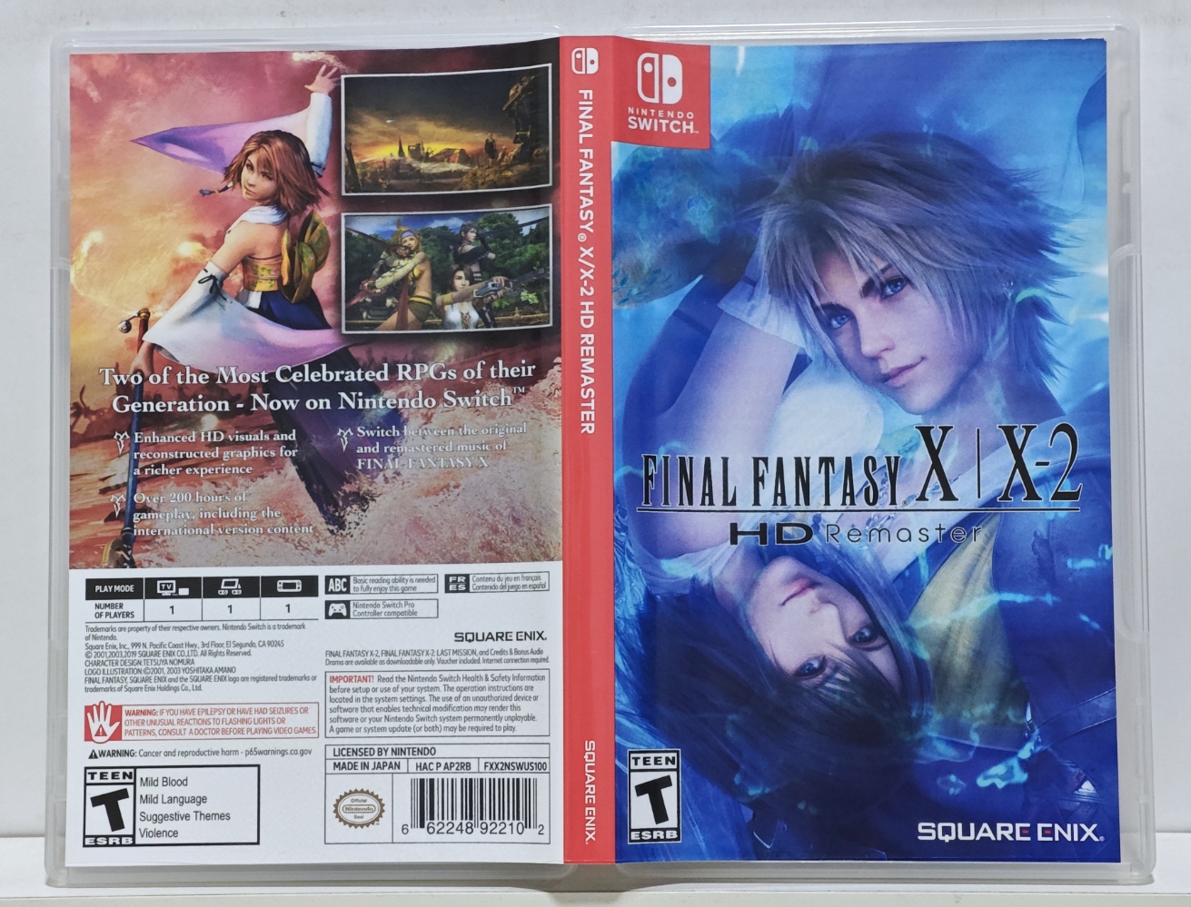 Final Fantasy X / X2 HD Remaster - Nintendo Switch - Semi-Novo