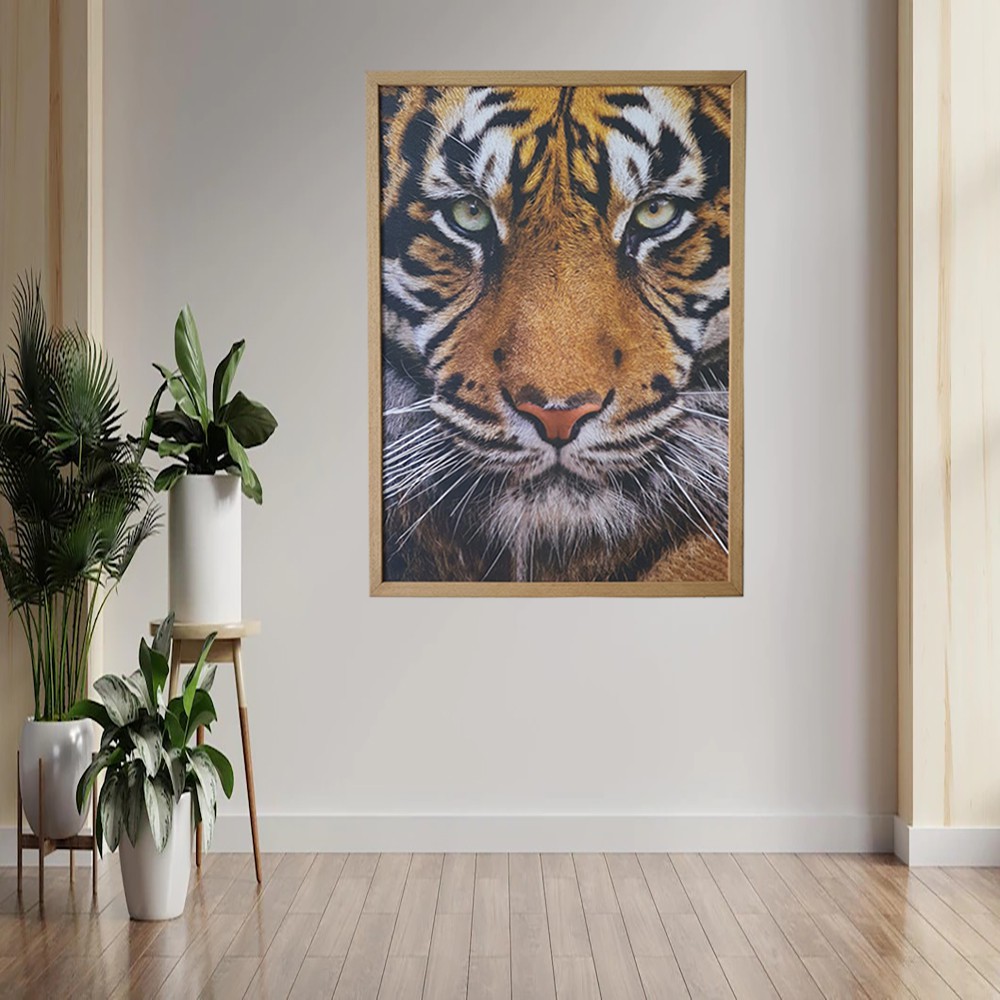 Tela Quadro Decorativo sala Tigre Paisagem 100x50 - Império do Quadro -  Quadro Decorativo - Magazine Luiza