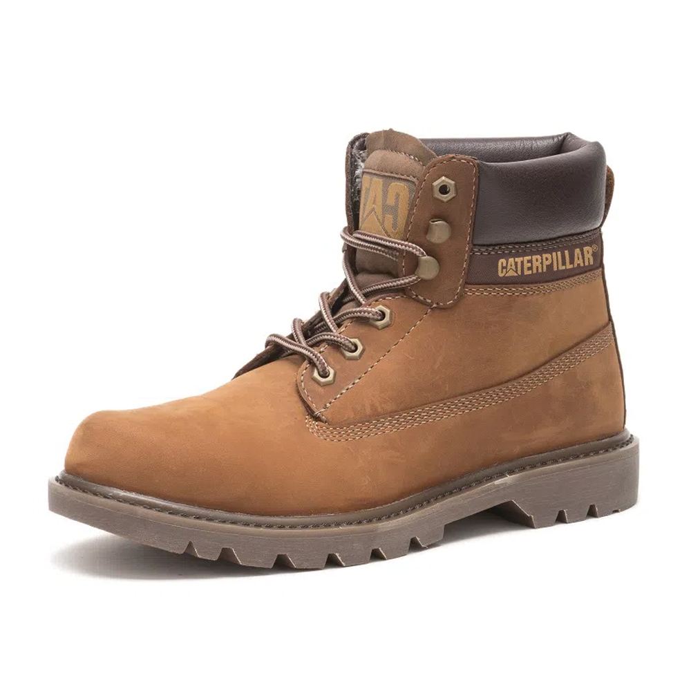 Bota Masculina Caterpillar em Couro Marrom