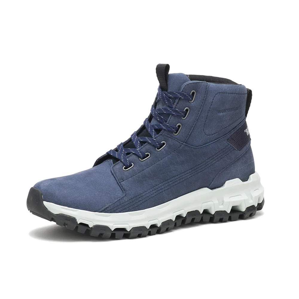 Bota Masculina CAT Caterpillar Sintética Azul Ardósia - MAGAZINE