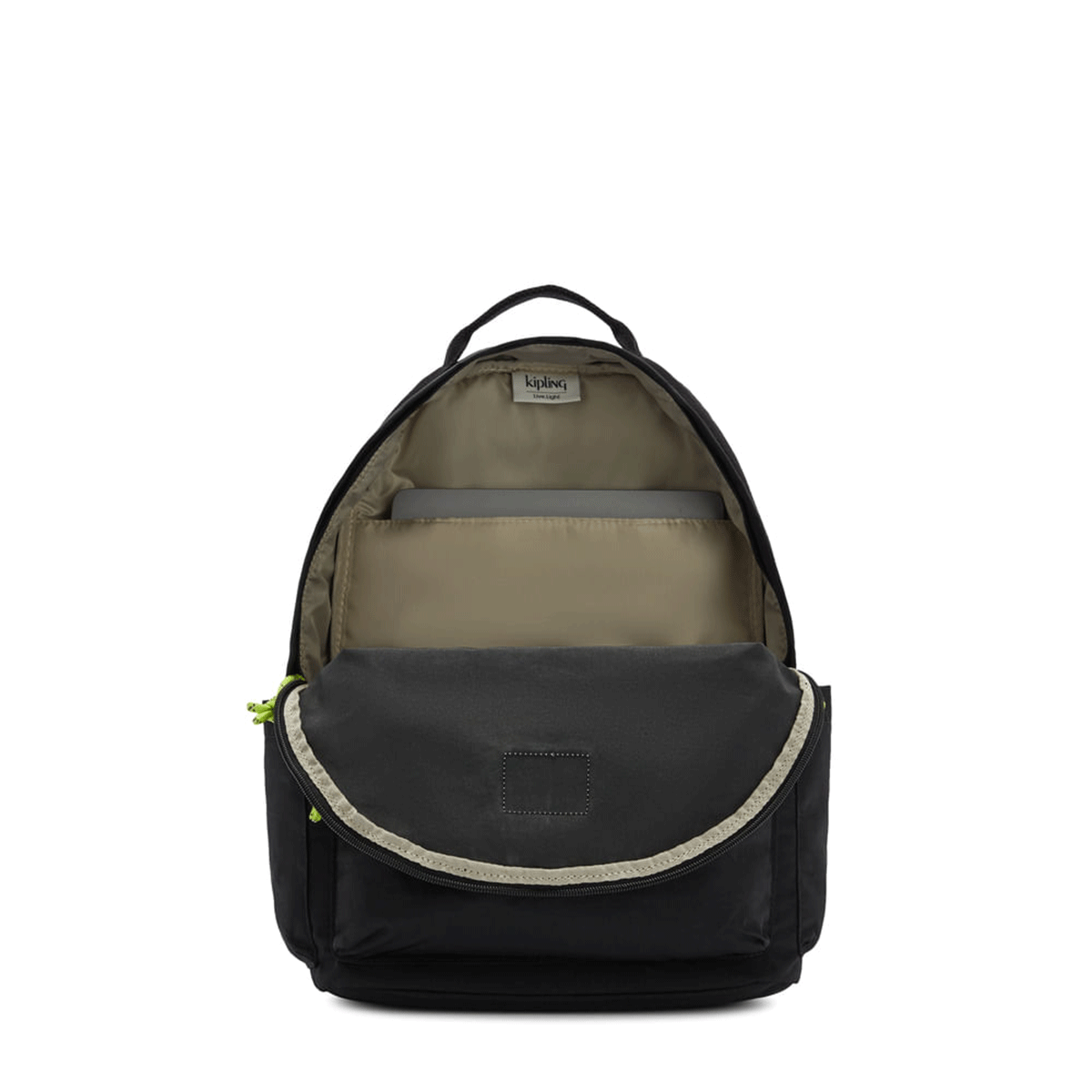 Kipling Mochila Grande Para Laptop Damien, Nuevo Vall Negro, Moderno