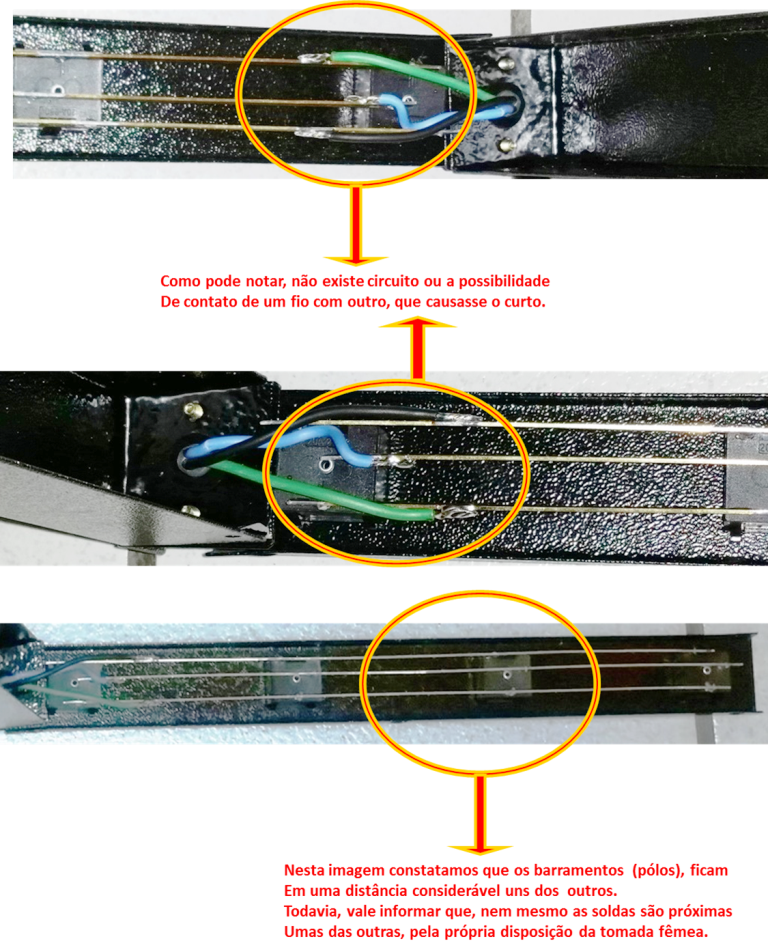 Régua Calha PDU Tomadas Padrão NBR 14136 Com Fusível, Modelo 19 ...