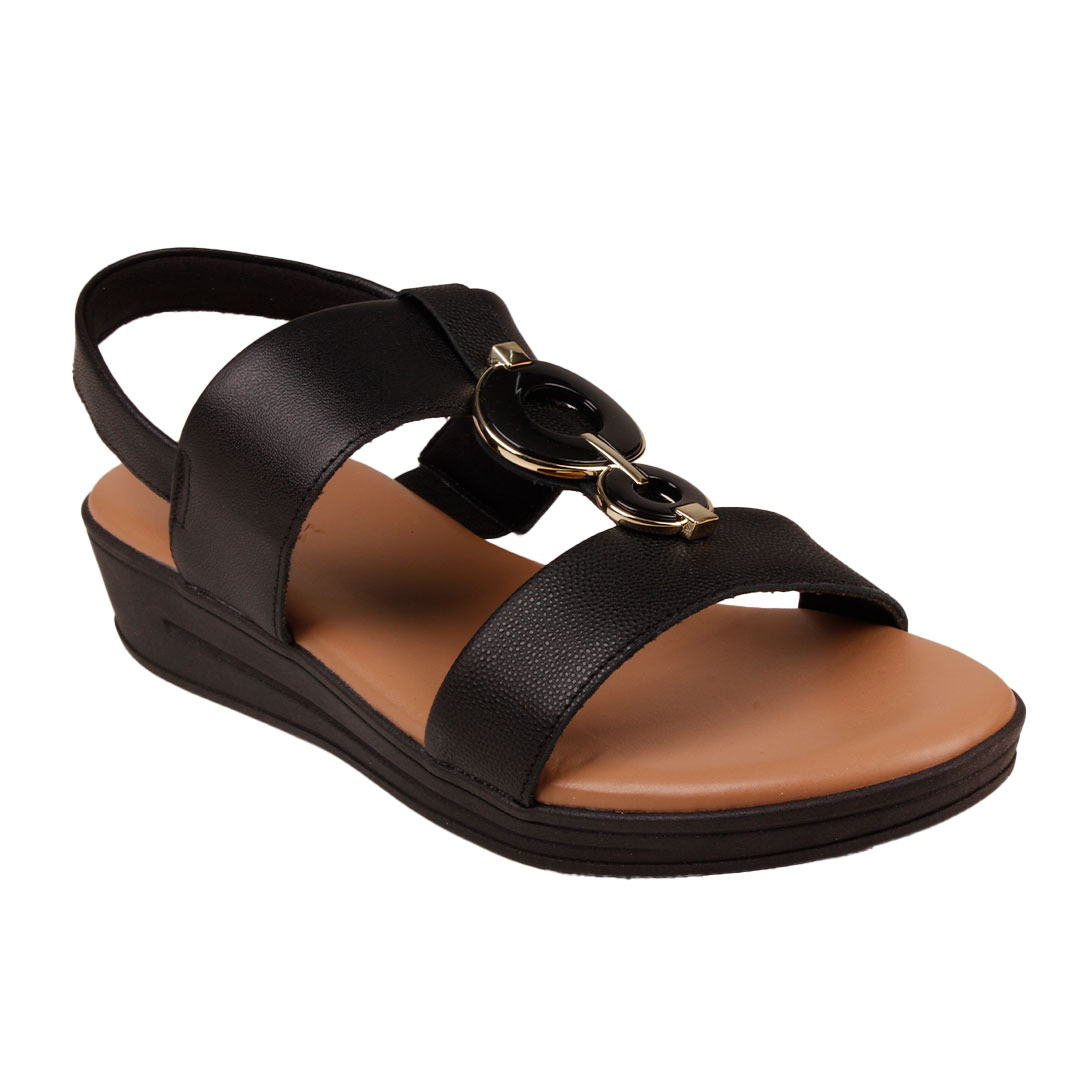 Sandália Anabela Plataforma Feminina Elástica Usaflex Mm0705