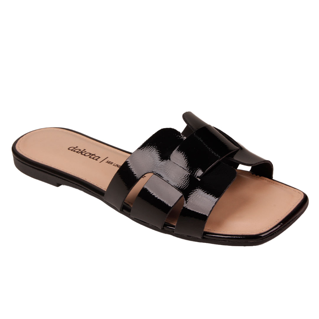 Tamanco Rasteira Slide Feminino Metalizado Dakota Y8041 - Becker