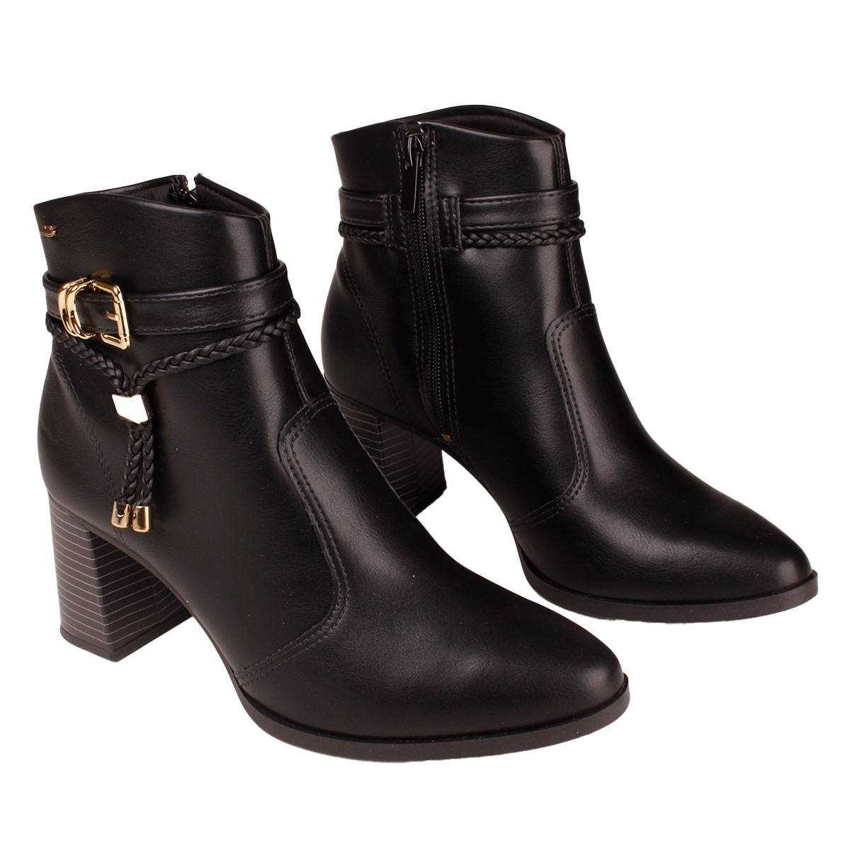 Bota Coturno Cano Curto Salto Bloco Feminina Dakota Da781 - Becker