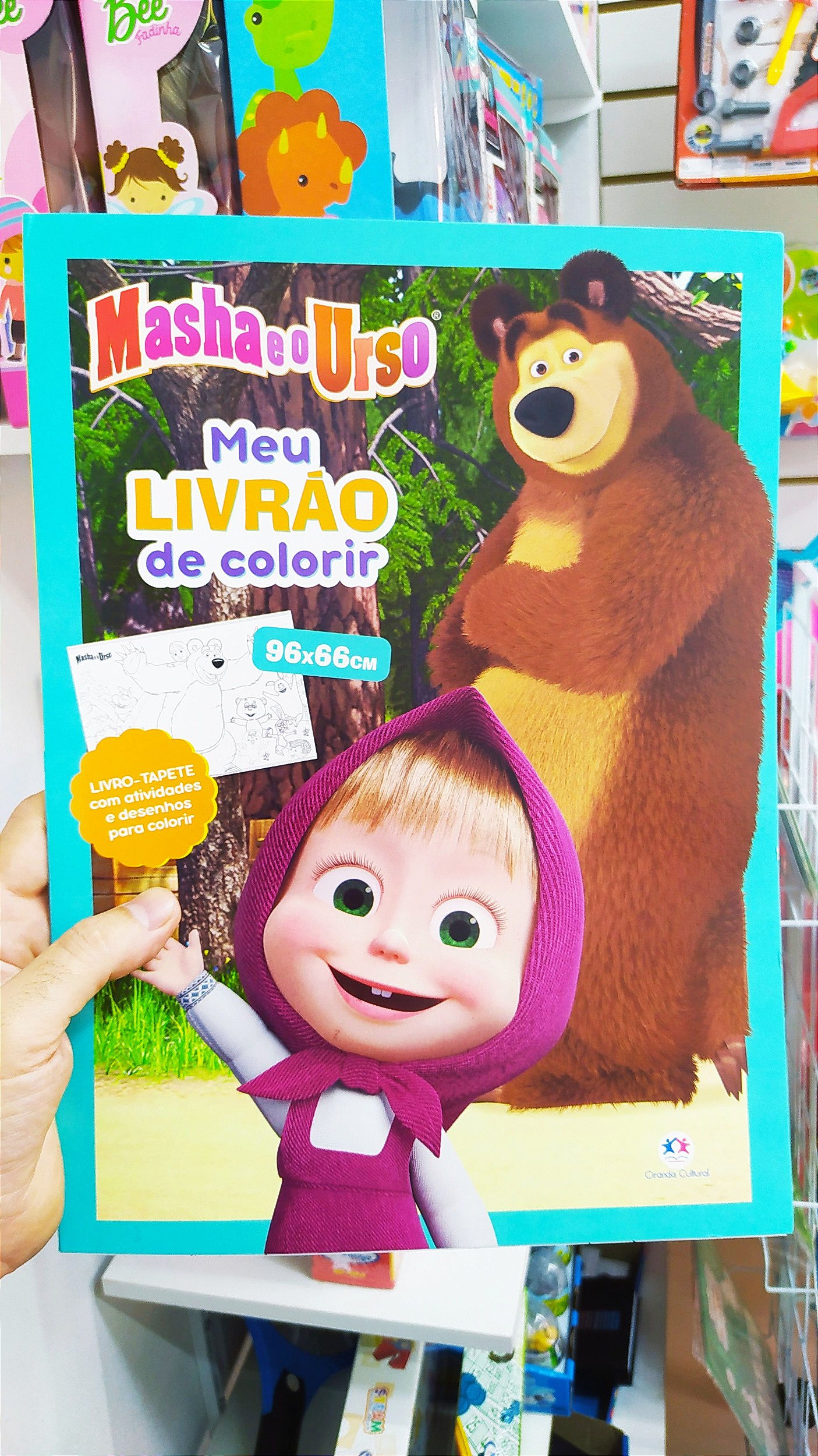 Livro tapete Patrulha Canina - Meu livrão de colorir - Ciranda Cultural