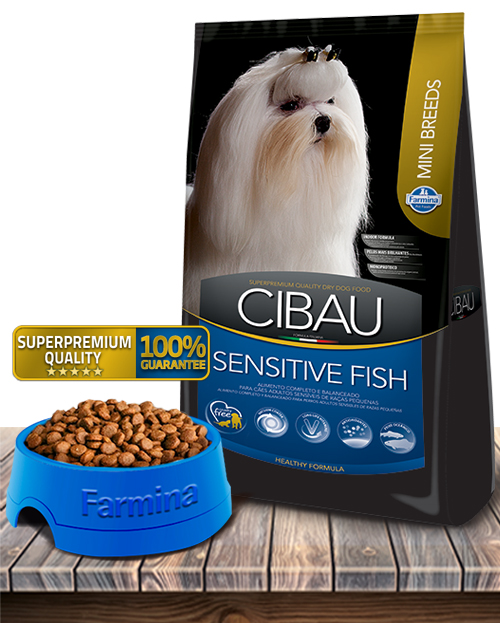 Ração Cibau Adult Mini Sensitive Fish 1 Kg - PET FORT ONLINE SHOP