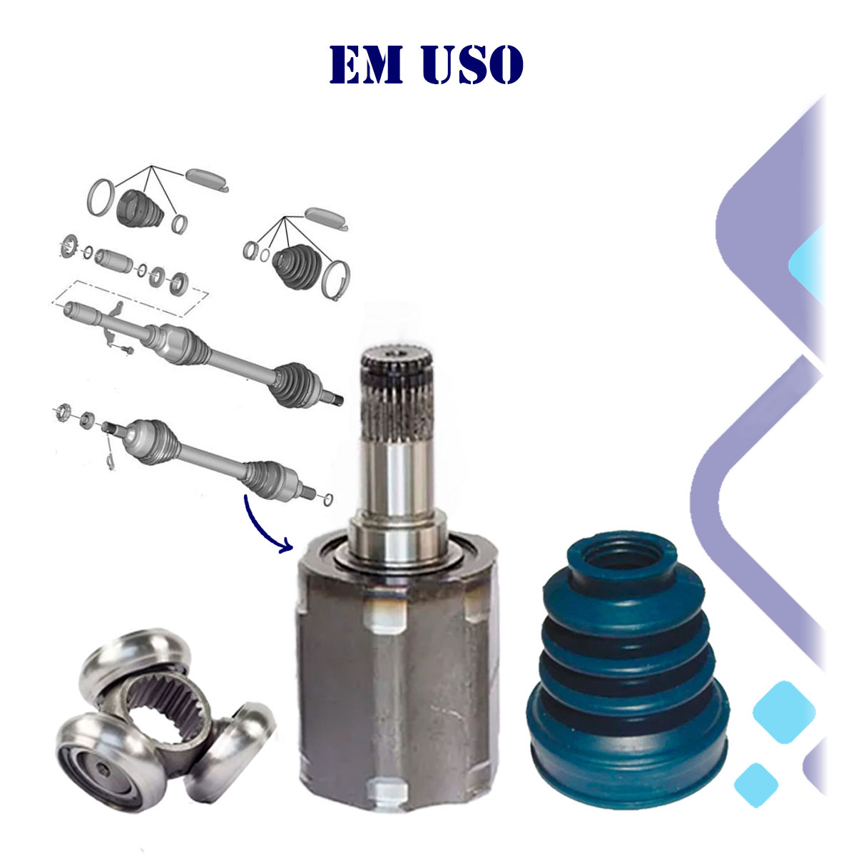 Tulipa Trizeta Lado Esquerdo Civic 1.8 2006/2012 Manual - NL Peças