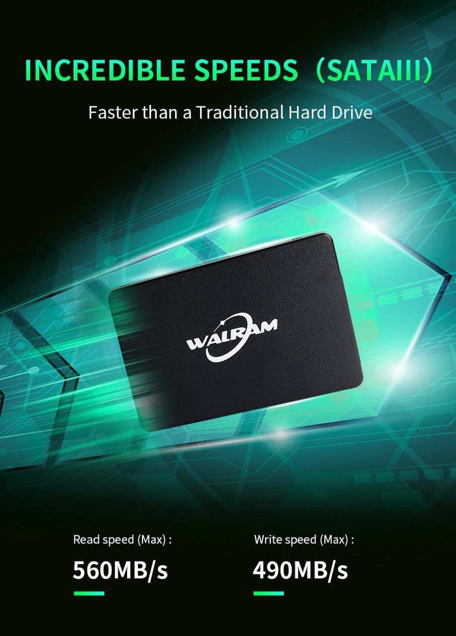 SSD Walram 1TB Sata III Leitura 560MB/s Gravação 410MB/s - BS ...