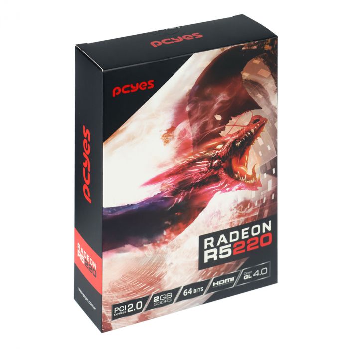 Amd Radeon 220 Placa Vídeo PcYes Amd Radeon R5 220 2Gb Ddr3 PVR52202GBR364 - BS Tech ...