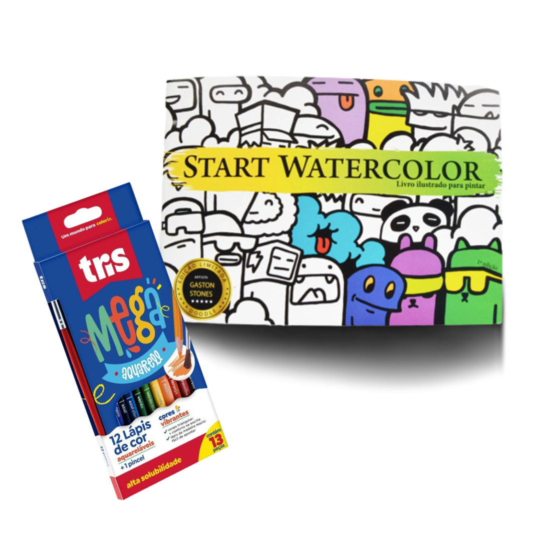 Livro para colorir Watercolor Decor Vol. III