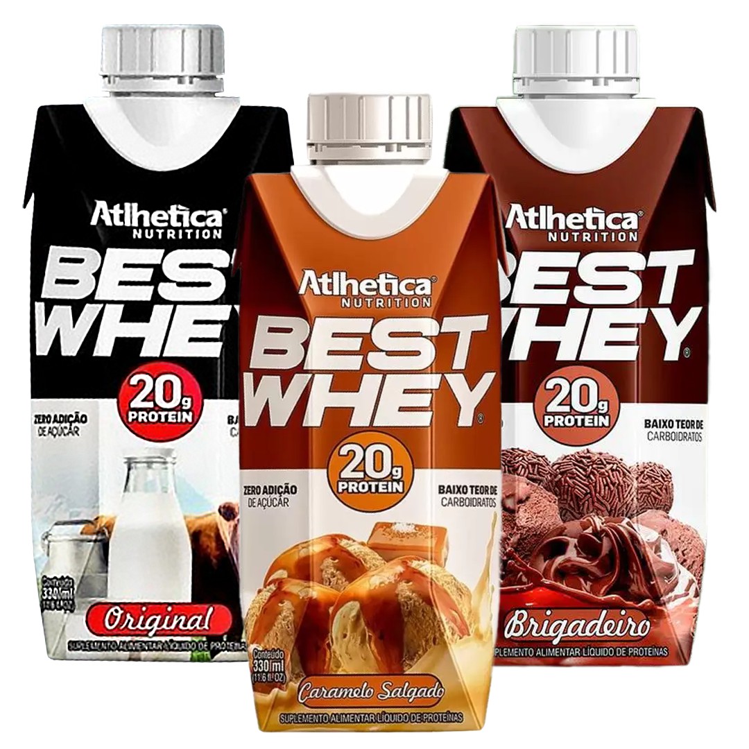 Best Whey 330ml - Atlhetica Nutrition - Nocaute Suplementos | Força e Saúde