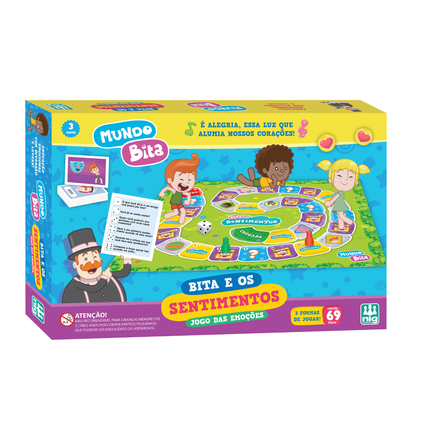 Jogo Magnético Quadro Das Emoções Pedagógico Nig Brinquedos - Taki  Brinquedos