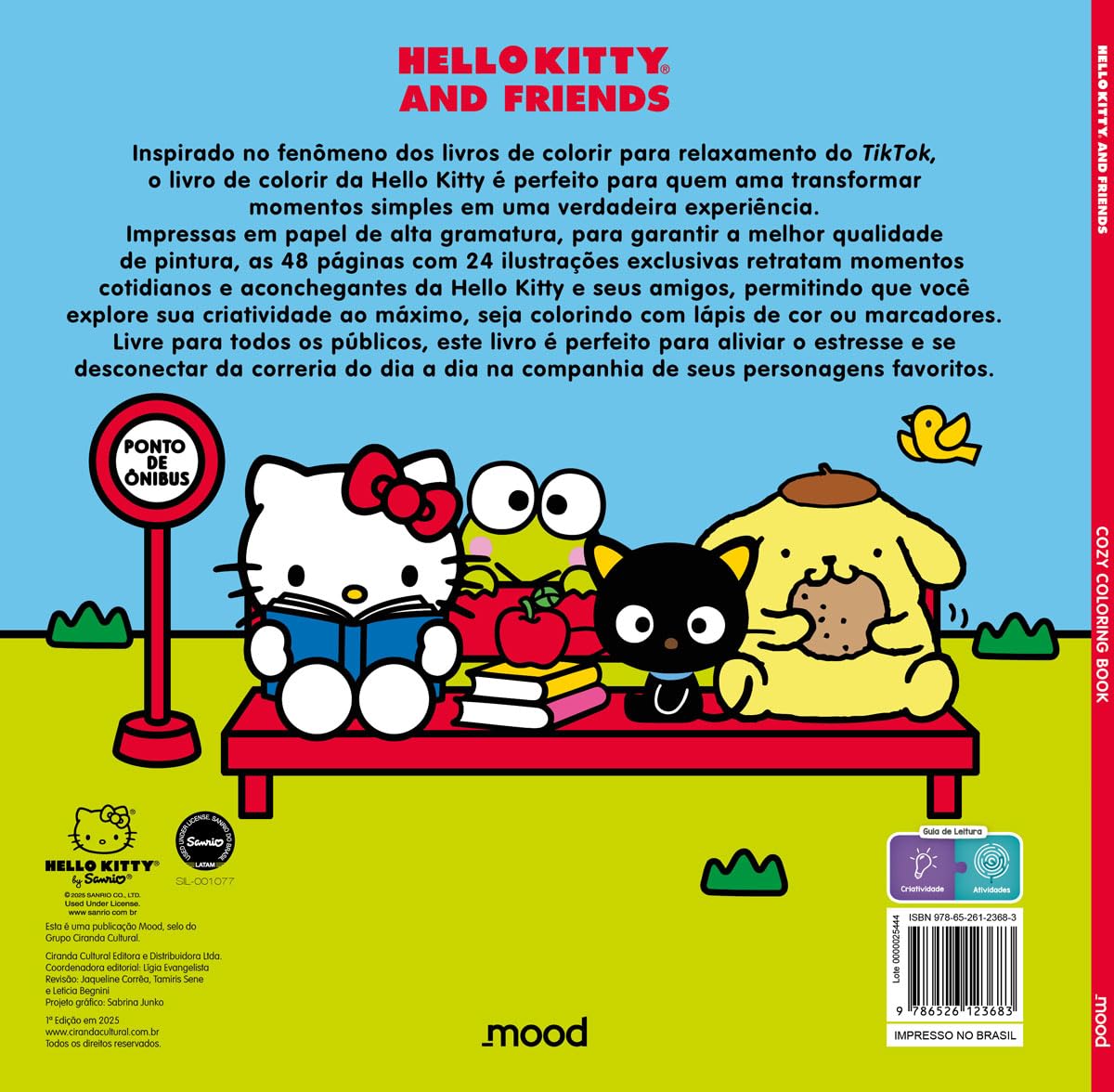 Livro Para Colorir Hello Kitty - Cozy Coloring Book - 1 Unidade ...