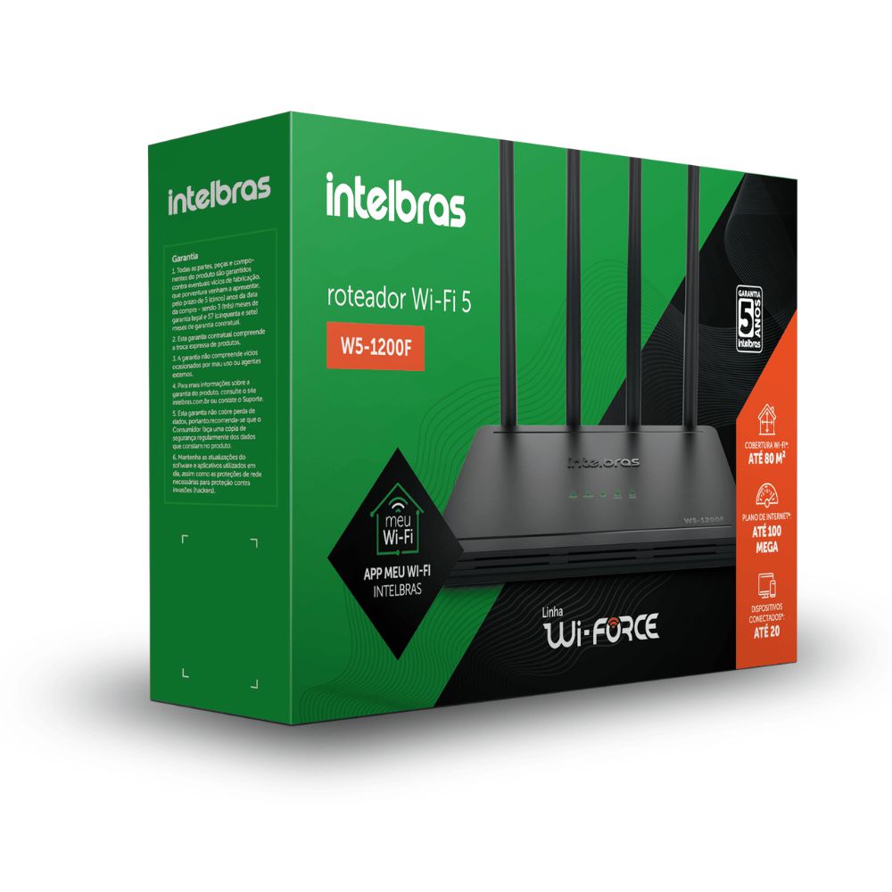 Roteador wireless W5-1200G 4 portas, Dual Band, Wi-Force, 4750095