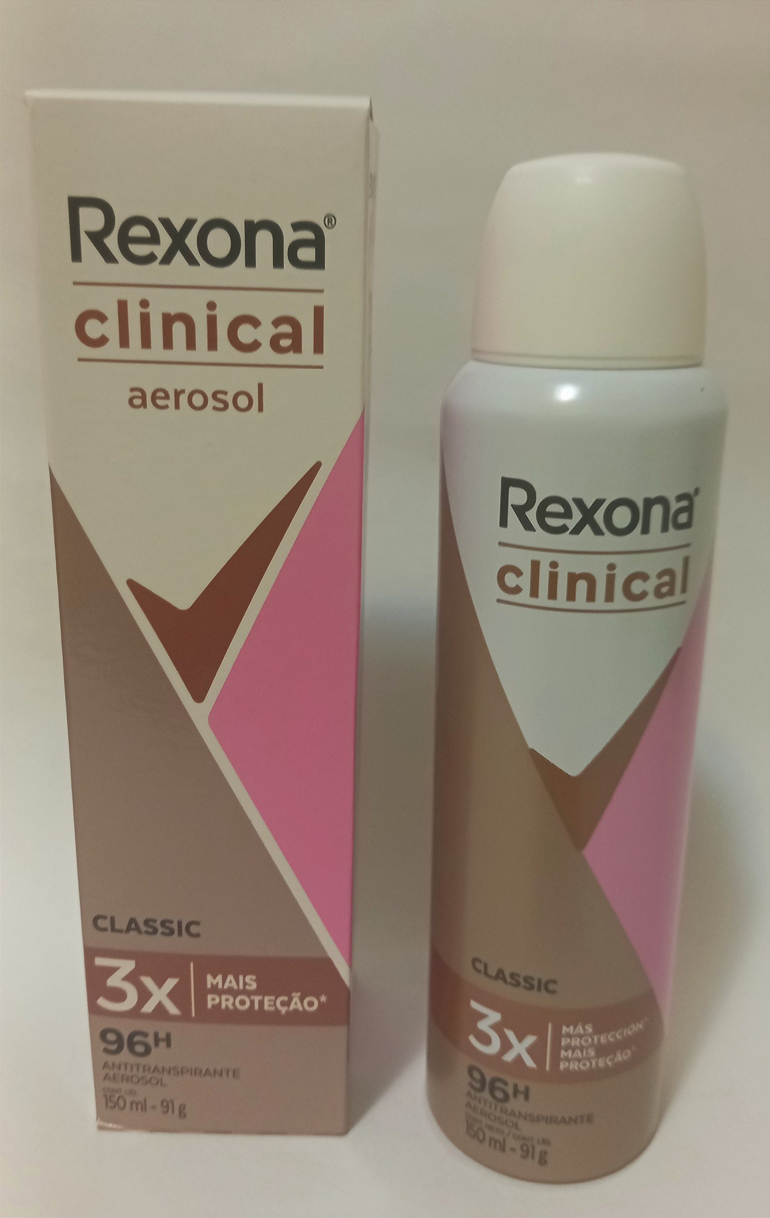 Desodorante Aerossol Rexona Clinical Classic 150ml - REXONA