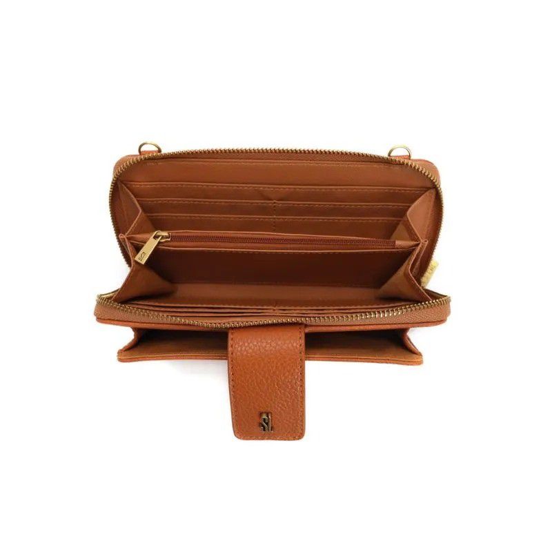 CARTEIRA SANTA LOLLA FLOATER- COGNAC - Lojas Trend