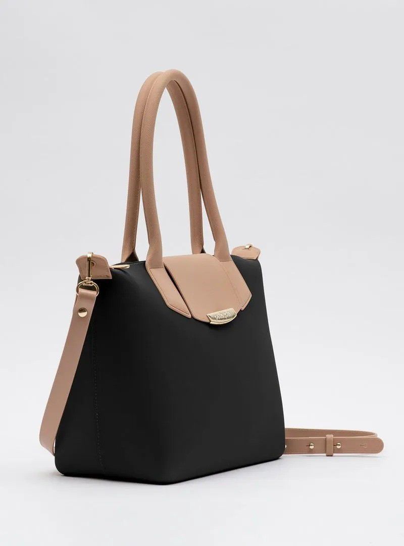 BOLSA PETITE JOLIE LOVIN BAG - PRETO/MOCCA - Lojas Trend