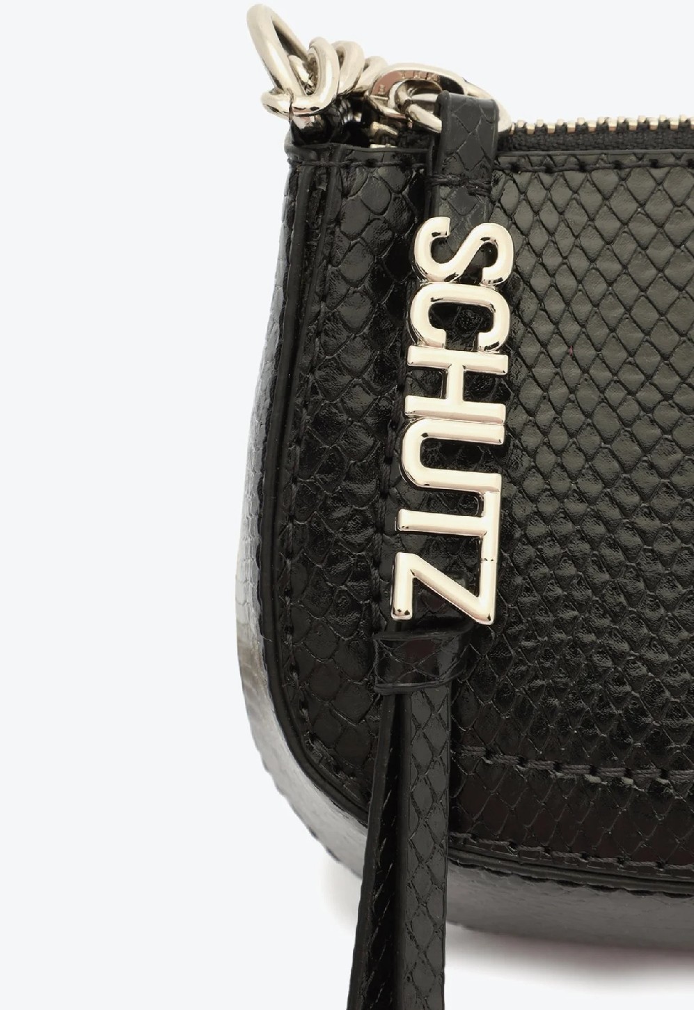 Tina　インカバケット黒　S BOLSA SCHUTZ SNAKE TINA PRETO - Lojas Trend