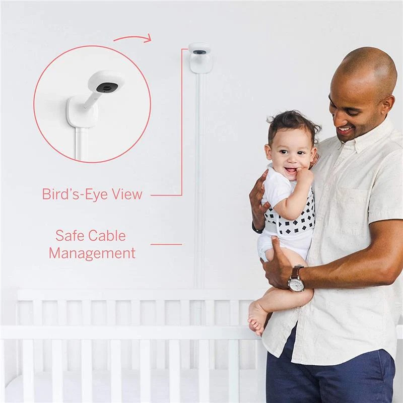 Baby Monitor Camera Soporte Flexi Twist Para Monitor De Bebé - Sujeta A Muebles Sin Taladrar, Ajustable Y Portátil Flexi Twist Sujeción Universal