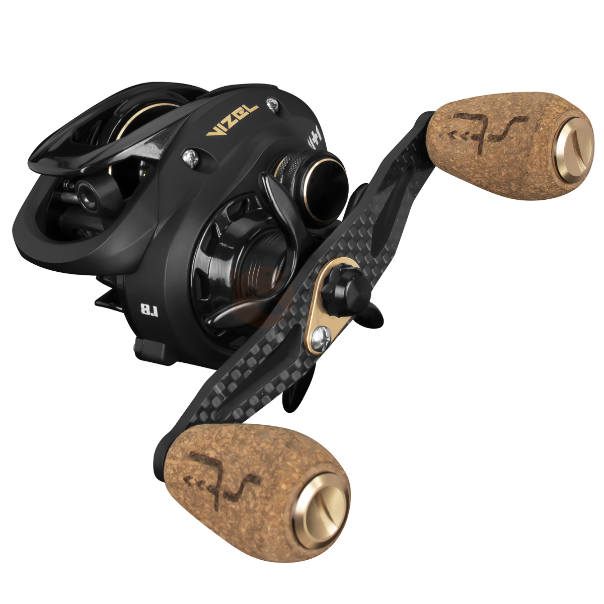 Carretilha Saint Plus Vizel Carbon - Manivela Esquerda - ILHA DA PESCA