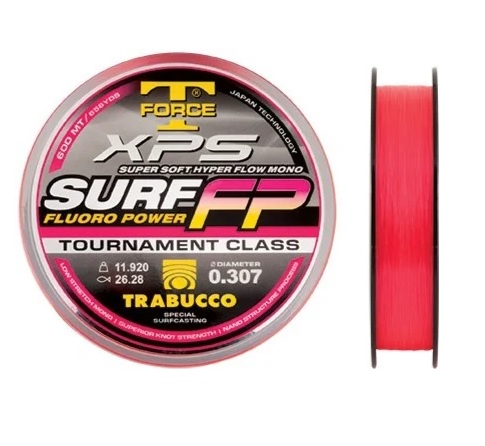 Trabbuco Angelschnur Surf Fluoro Pink - 0,221mm, 6,95kg, 600m Für Meer & Spinning