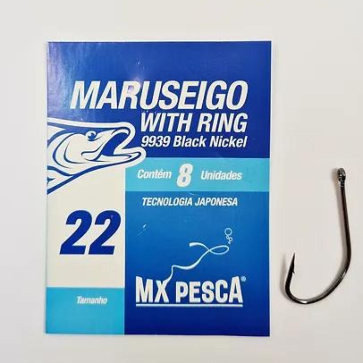 Anzol Mx Pesca Maruseigo With Ring 9939 Black Nickel - ILHA DA PESCA