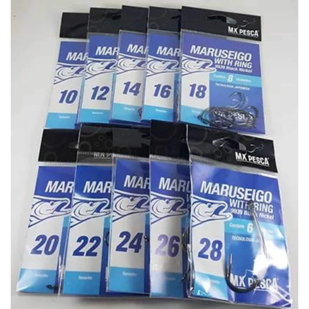 Anzol Mx Pesca Maruseigo With Ring 9939 Black Nickel - ILHA DA PESCA