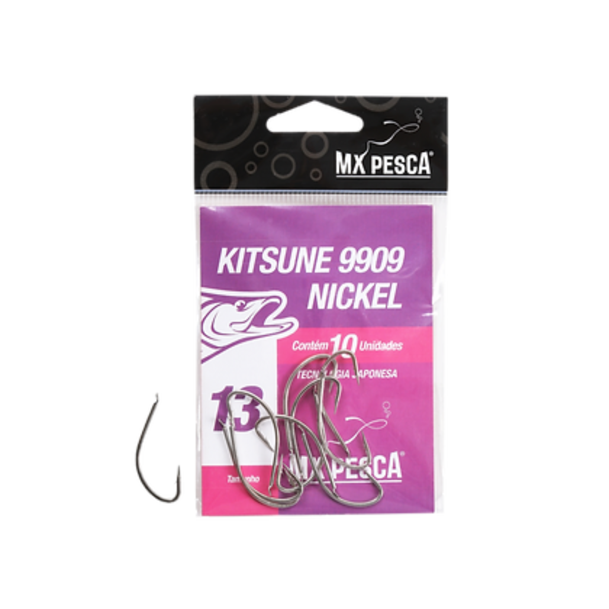 pocyako　オーダー Anzol Mx Pesca Kitsune 9909 - Nickel - ILHA DA PESCA