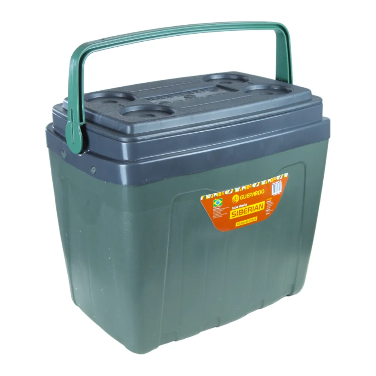 USBグリーン3 Caixa Térmica Guepardo Siberian Verde - 34 Litros - ILHA DA PESCA