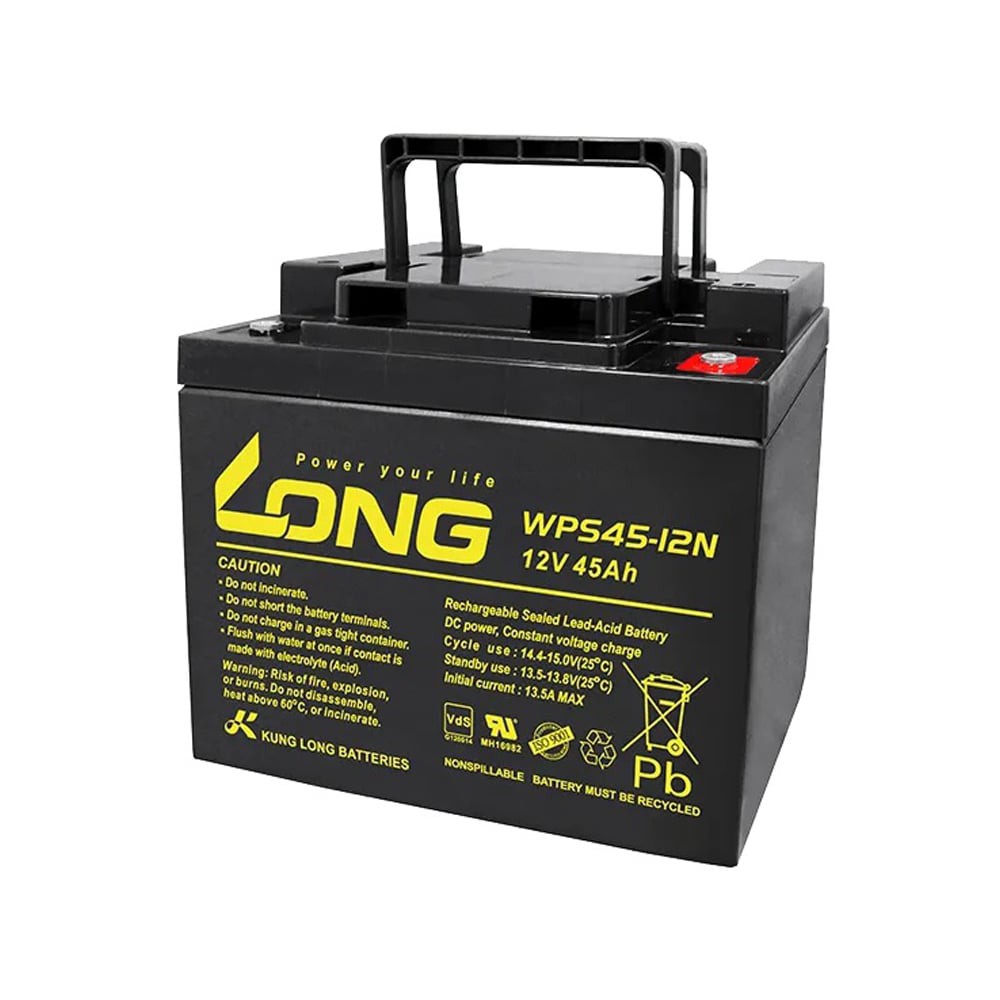 PowerStar Batería SLA de 12V 45AH para Kung Long WP45-12