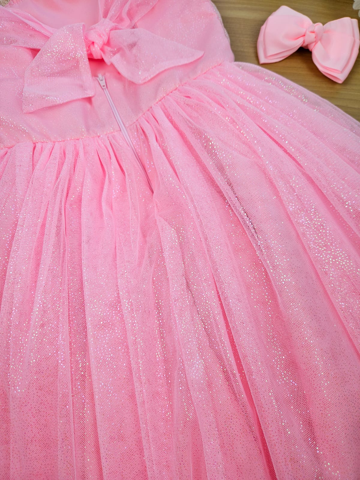 Vestido Tule Rosa Candy Petit Cherie - Ju Baby Store