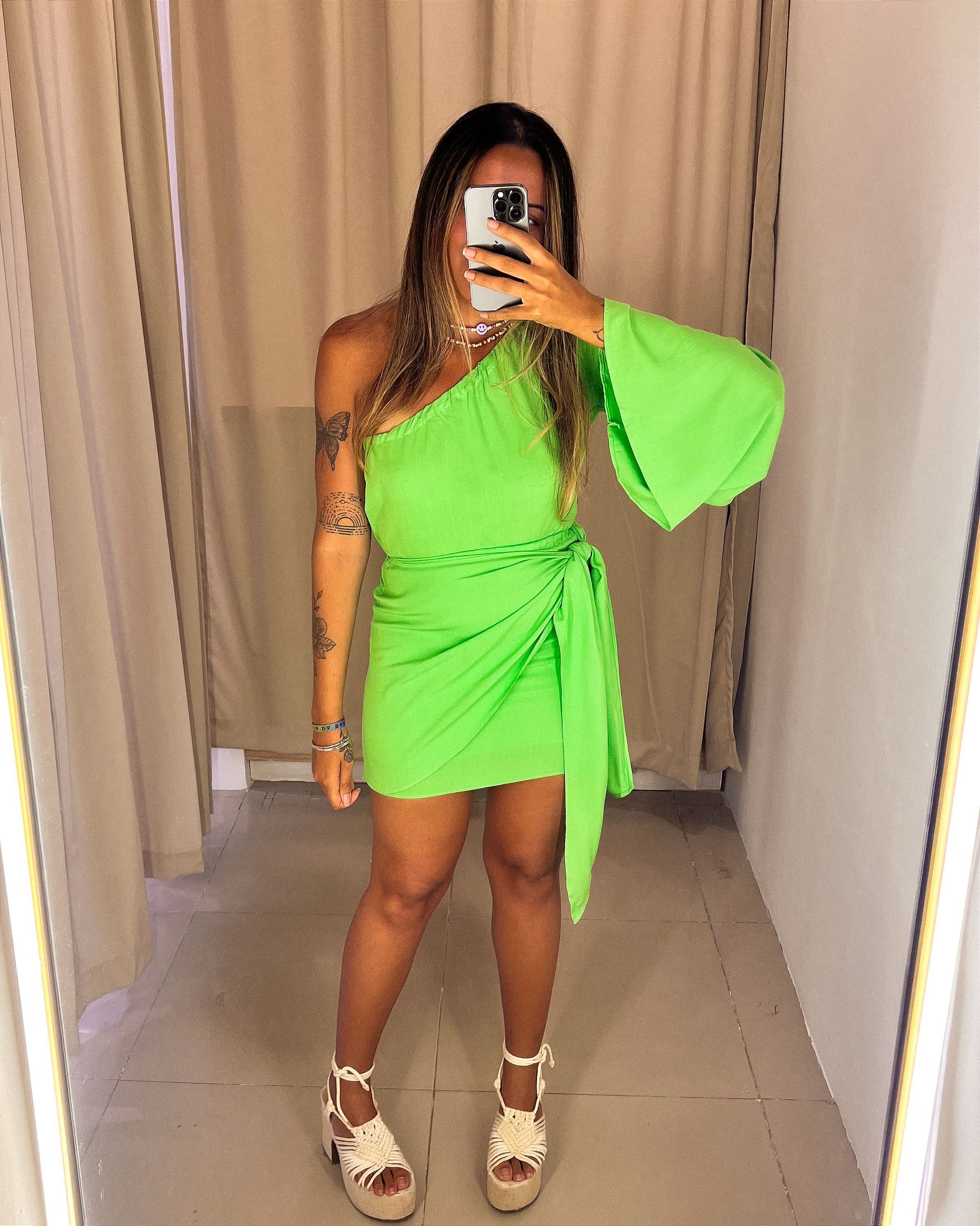 Vestido Alana Verde Limão - PUMP | @adoropump