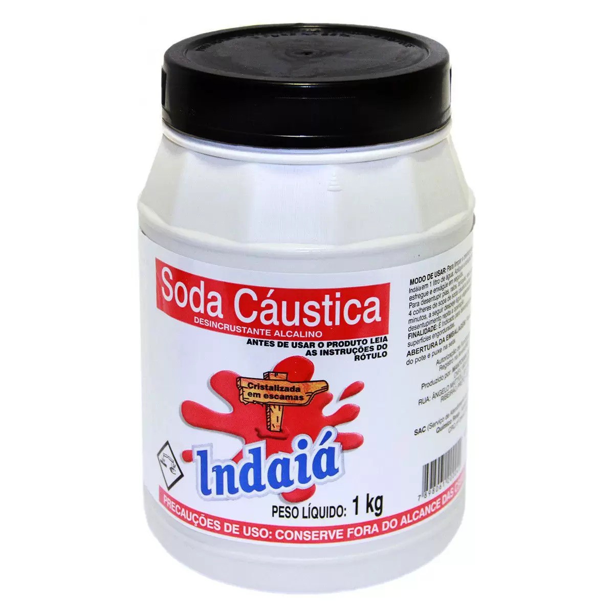 SODA CAUSTICA 1 KG INDAIA - Estrelamar da Freguesia Material de