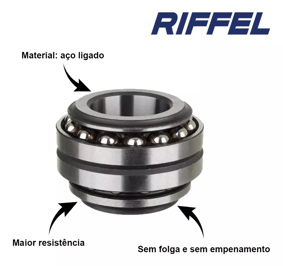 Caixa De Direção Esférica Ybr 125 Factor 2009 A 2016 Riffel - Thomas Parts